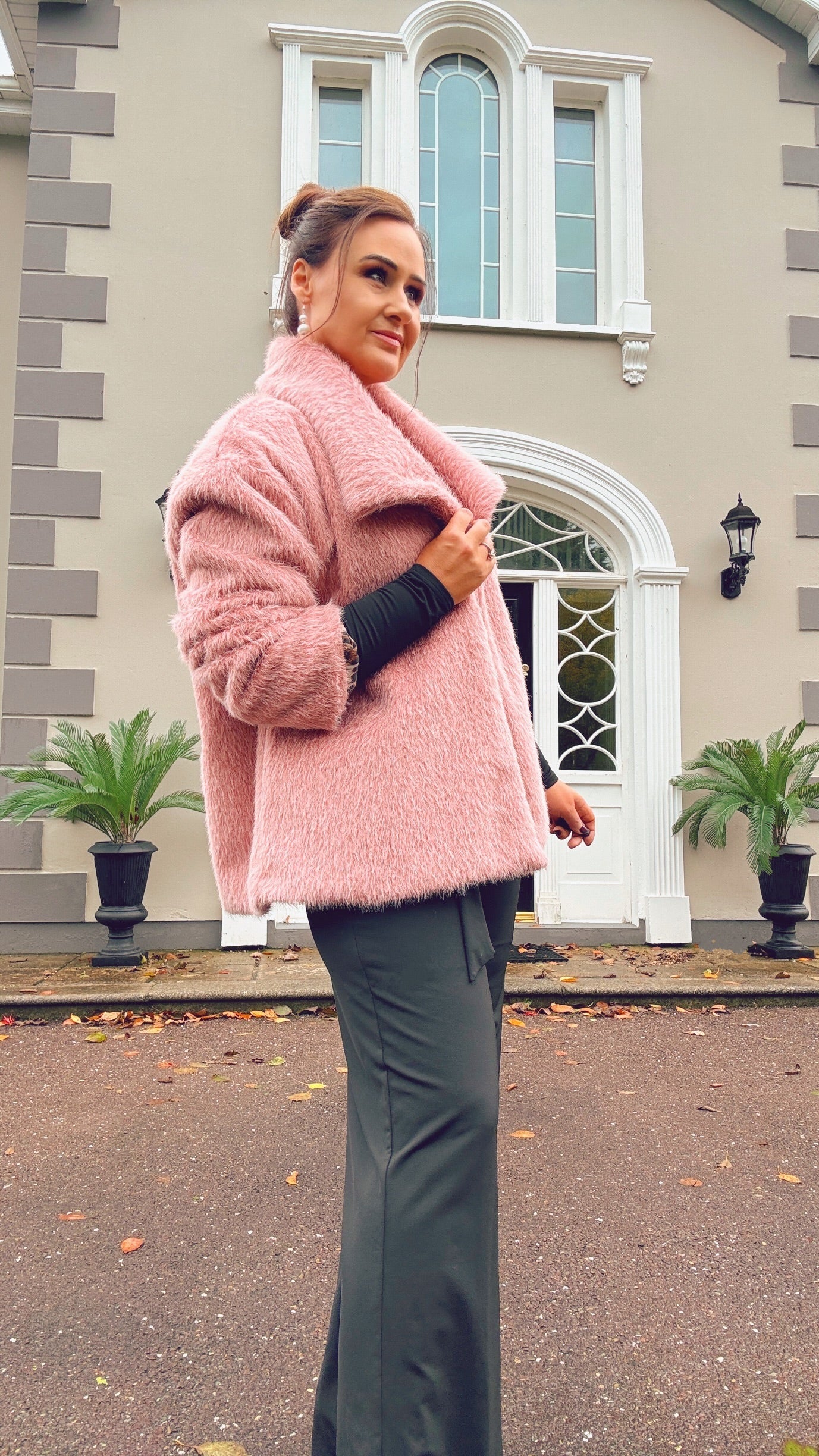 PINK FUR COAT