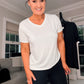 SENSS WHITE QUALITY BAMBOO T-SHIRT