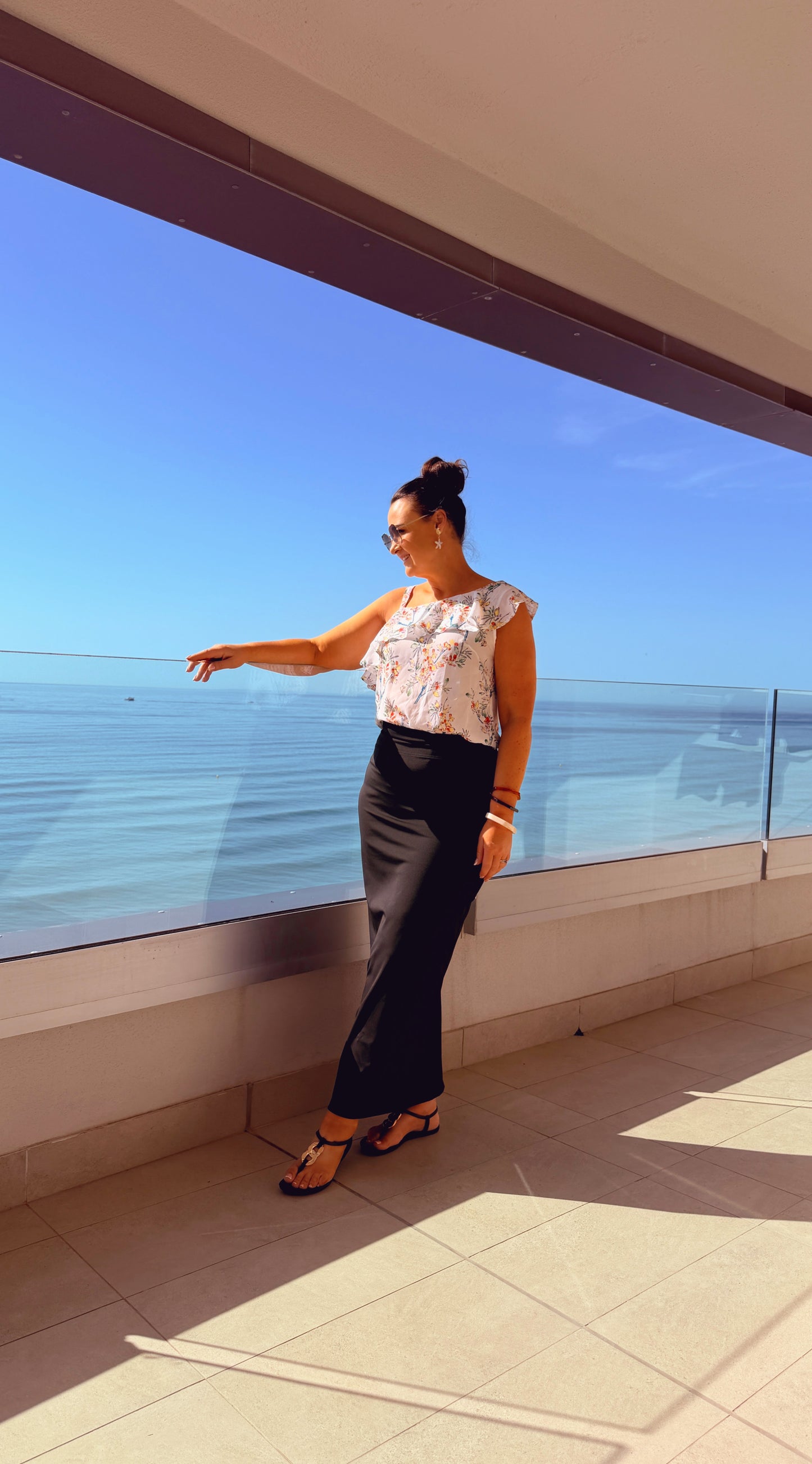 SENSS BLACK MAXI SKIRT