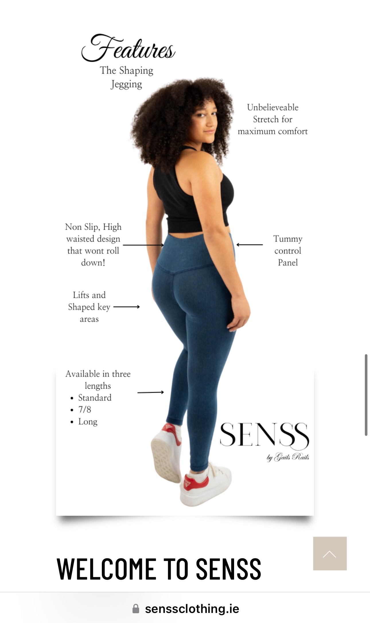 SENSS Dark Indigo Shaping Jeggings - New