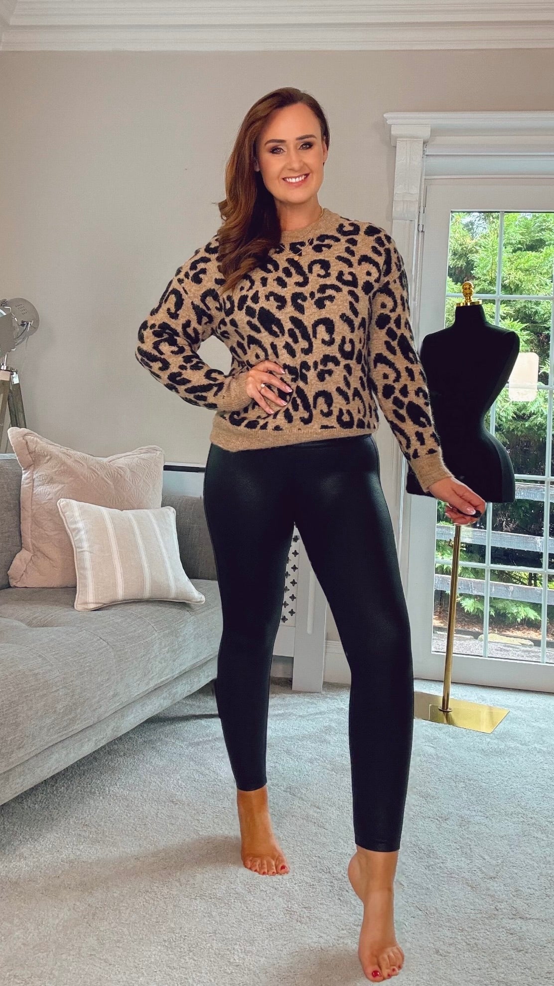 LEOPARD PRINT KILKY JUMPER