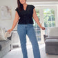 THE SENSS MOM JEANS - BLACK