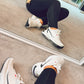 WHITE TRAINER WITH bLACK  STRIPE