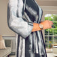 GREY & BLACK CHRISTY MIDI DRESS