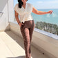 SENSS LIGHT WEIGHT SUMMER TROUSERS (BROWN)