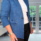 SENSS DENIM STRETCH BLAZER