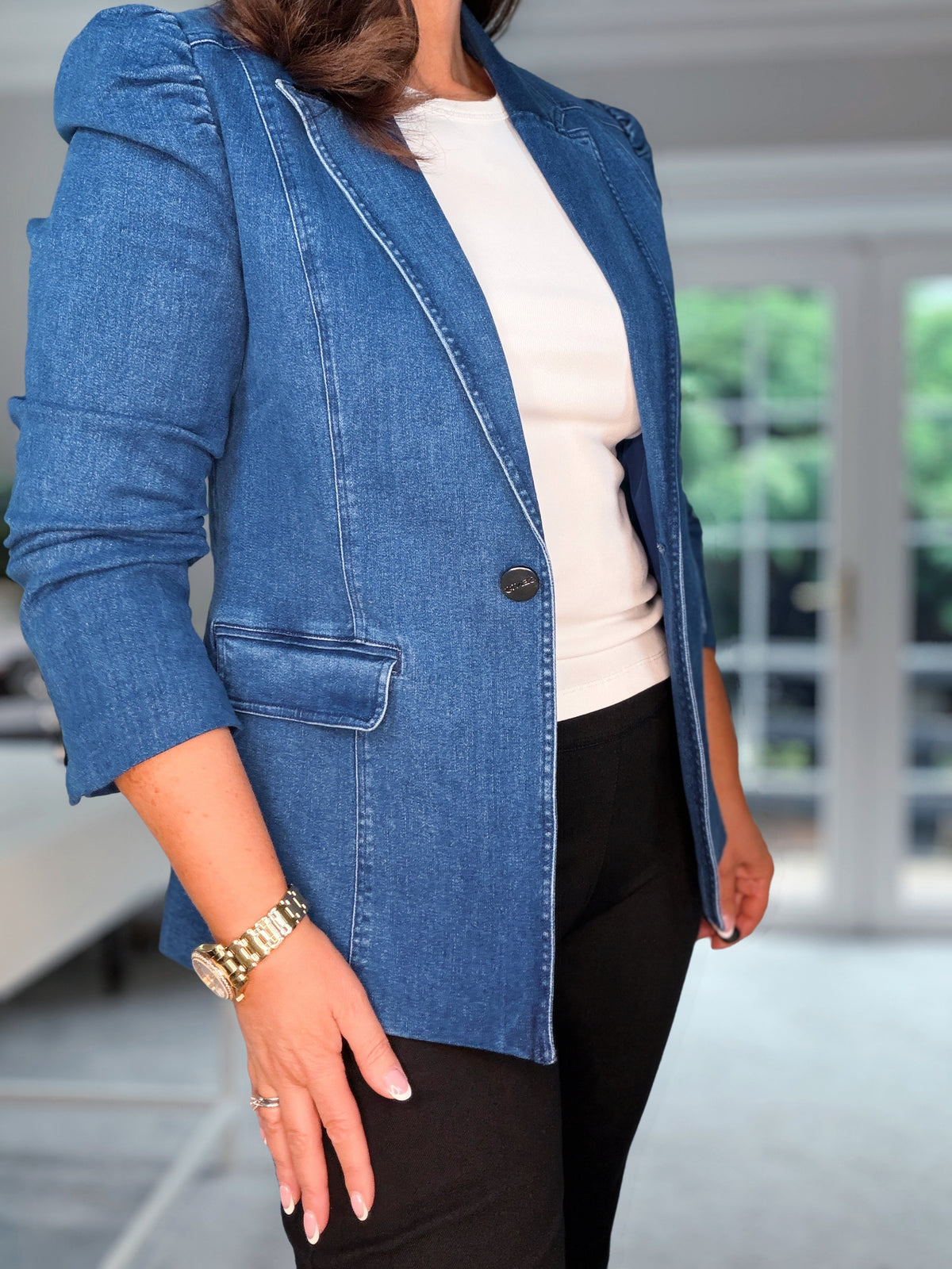SENSS DENIM STRETCH BLAZER