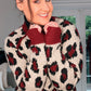 BURGUNDY LEOPARD PRINT JUMPER