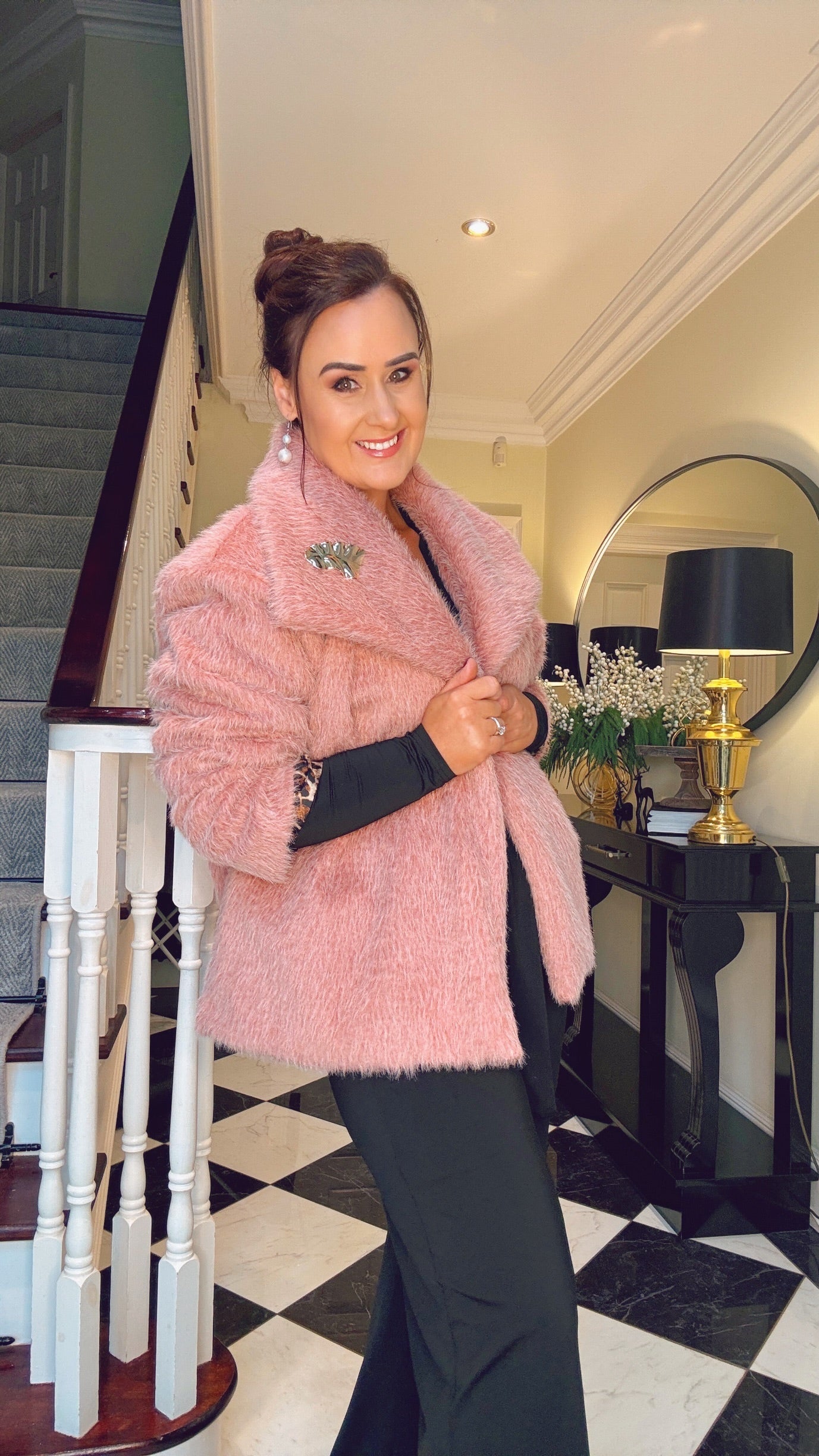 PINK FUR COAT