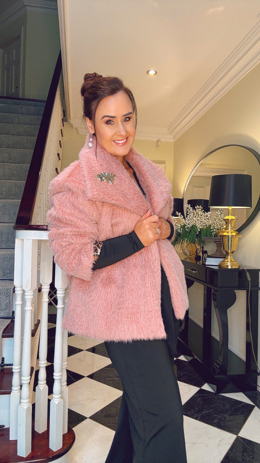 PINK FUR COAT