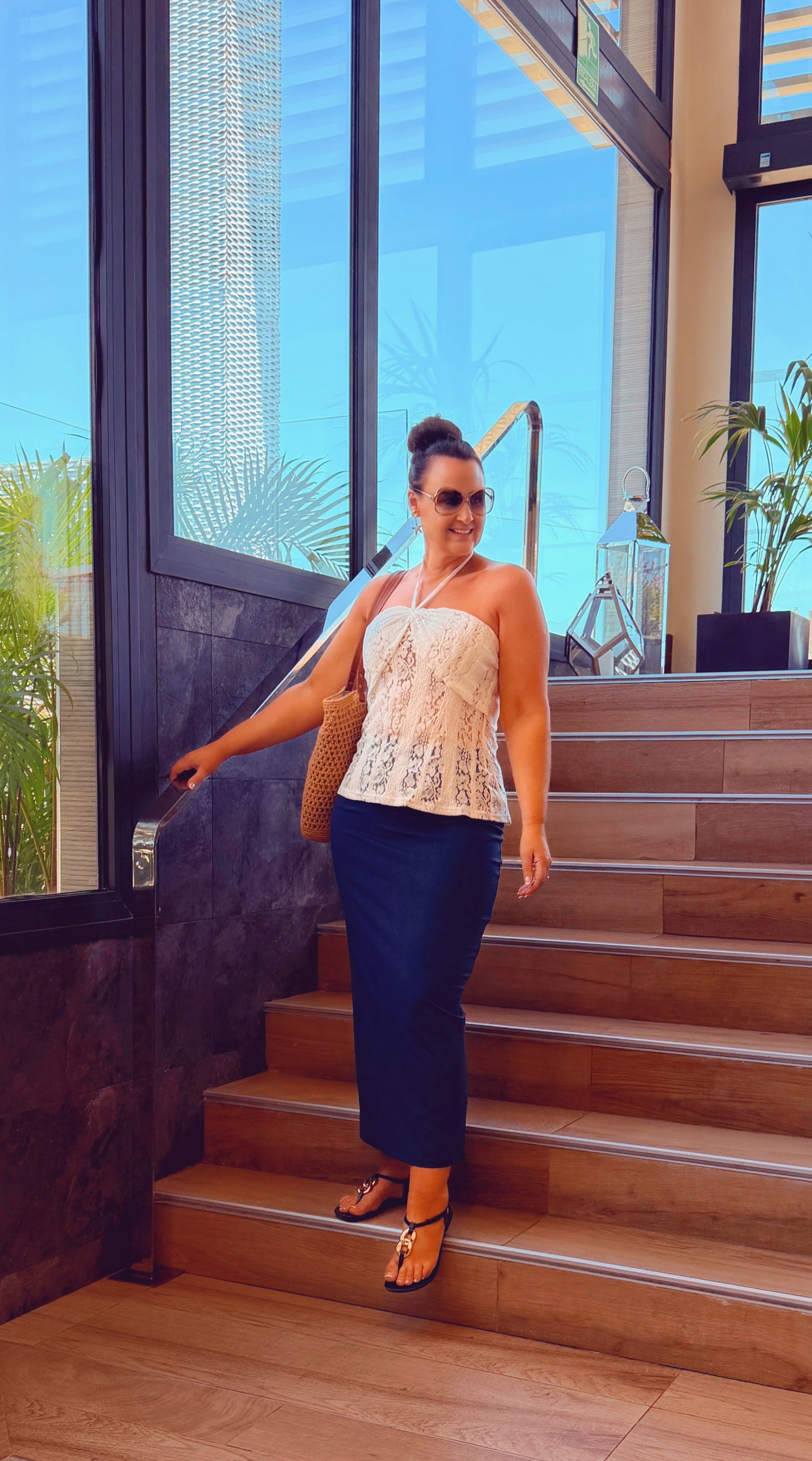 SENSS NAVY MAXI SKIRT