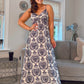 ELENA NAVY SUN MAXI DRESS