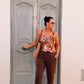 SENSS LIGHT WEIGHT SUMMER TROUSERS (BROWN)