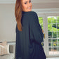 BLACK BATWING RELAXED CARDIGAN