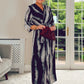 GREY & BLACK CHRISTY MIDI DRESS