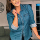 SENSS - THE DENIM SHIRT with Exaggerated Shoulder