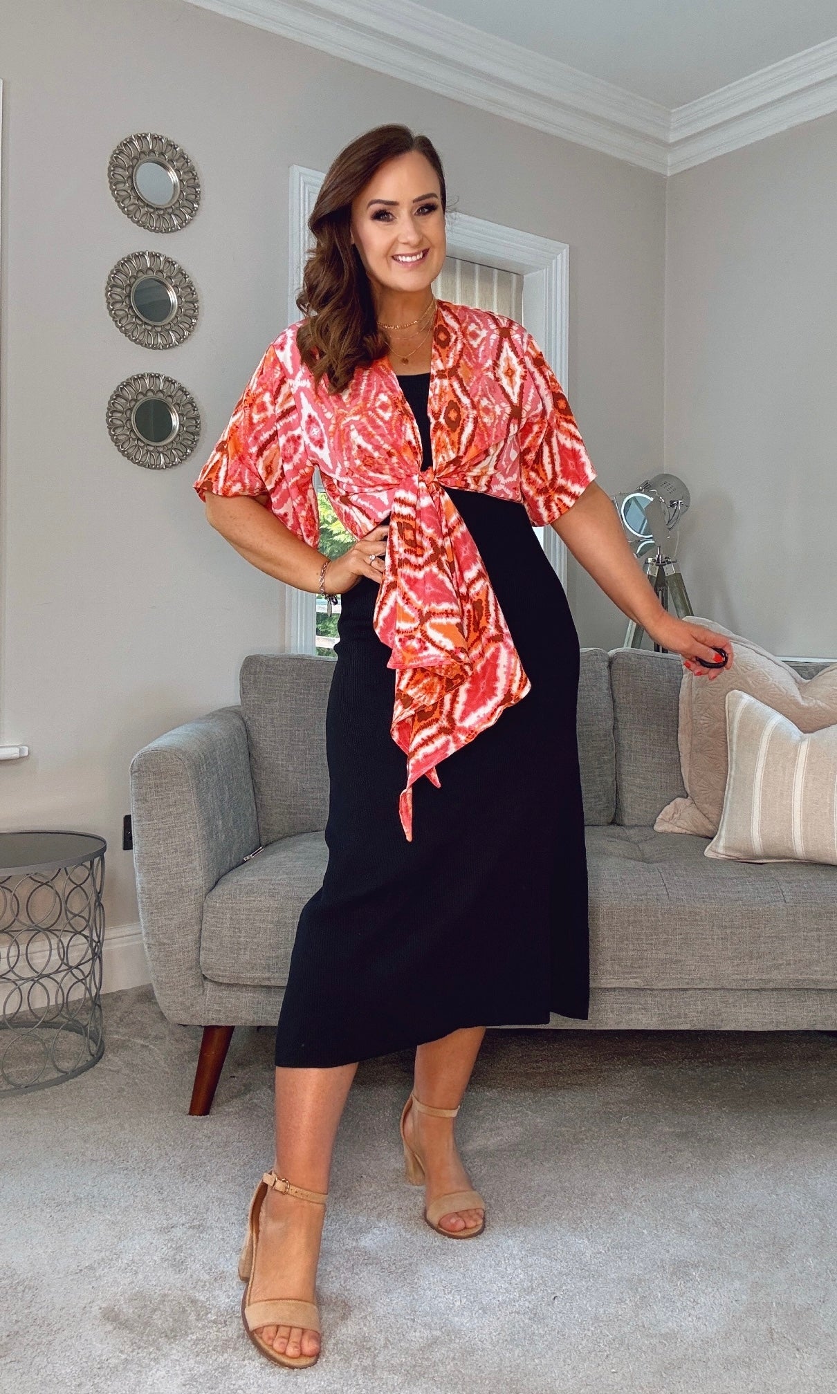 VAN DER ROCK TIE TOP COVER UP BOLERO BLOUSE
