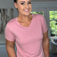 SENSS PINK QUALITY BAMBOO T-SHIRT