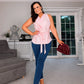 PINK COWL NECK TIE BLOUSE