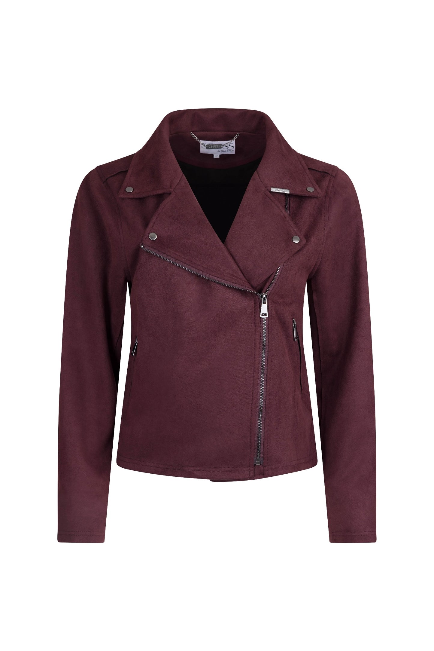 SENSS - THE BURGUNDY STRETCH BIKER JACKET