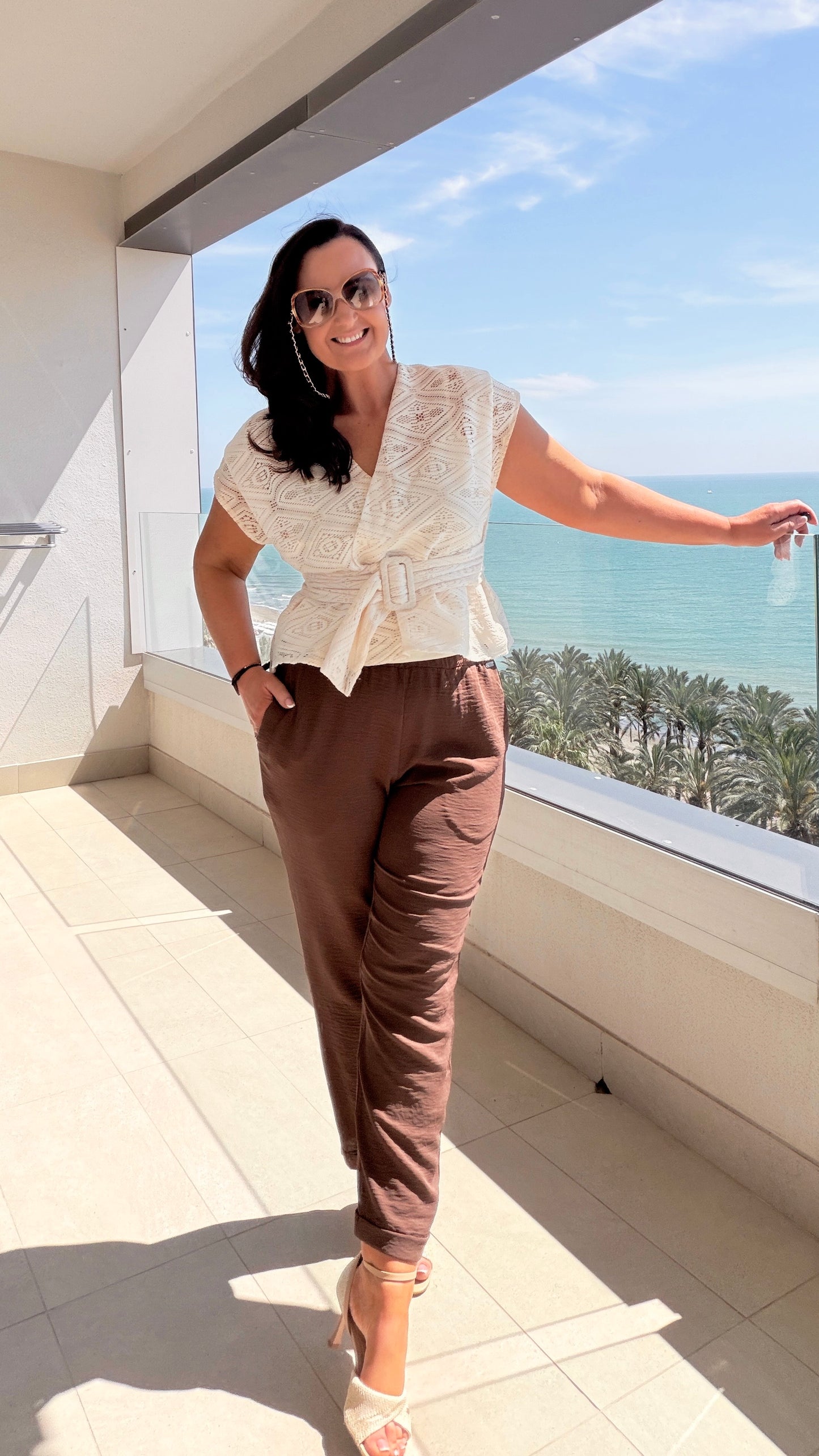 SENSS LIGHT WEIGHT SUMMER TROUSERS (BROWN)