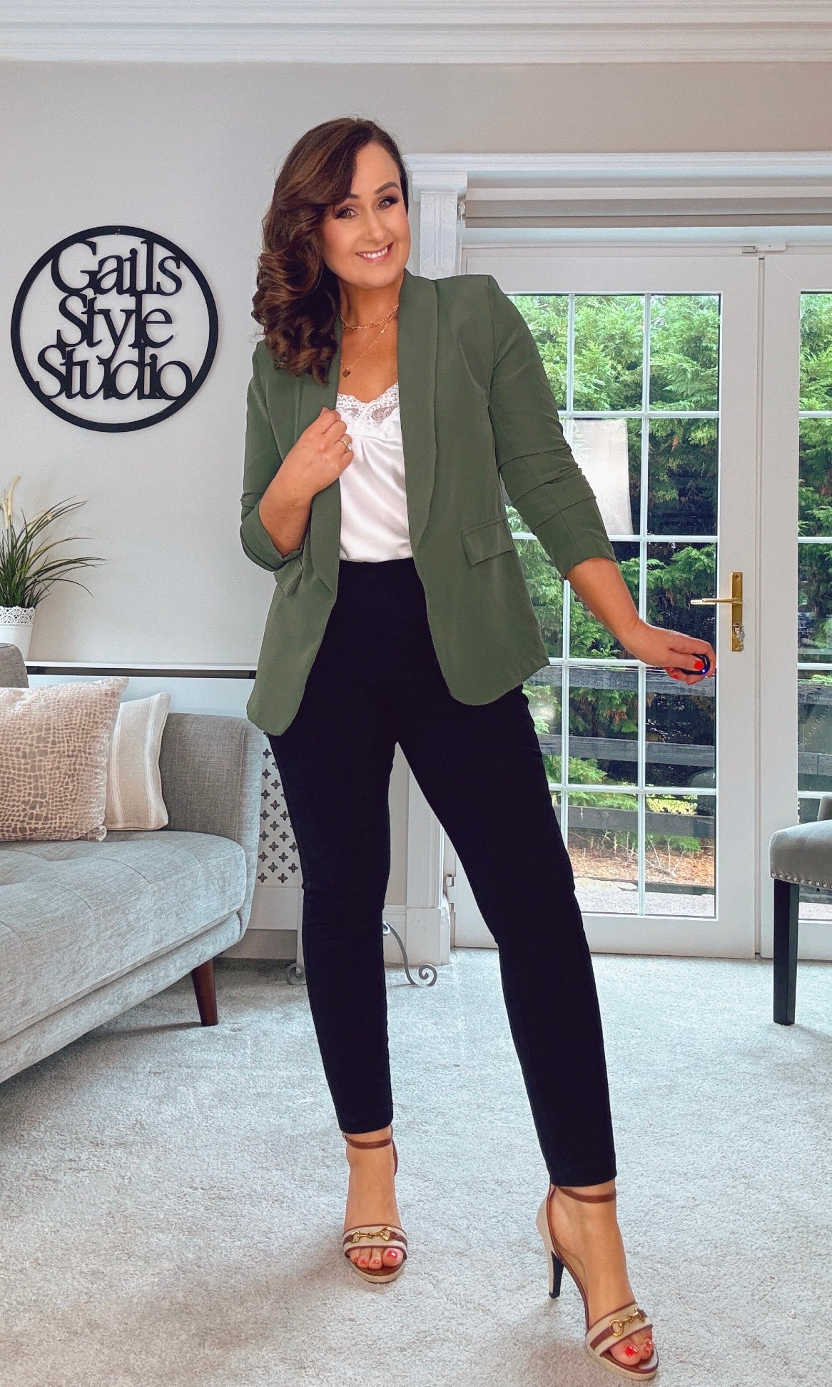 KHAKI RELAXED FIT BLAZER