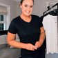 SENSS BLACK QUALITY BAMBOO T-SHIRT