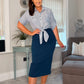 SENSS NAVY MIDI SKIRT "MIDI"