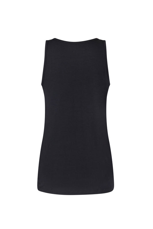 SENSS BLACK PREMIUM BAMBOO VEST TOPS