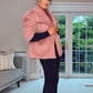 PINK FUR COAT