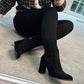 BLACK SOCK BOOTS