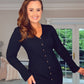 BLACK KNIT KILKY BUTTON DRESS