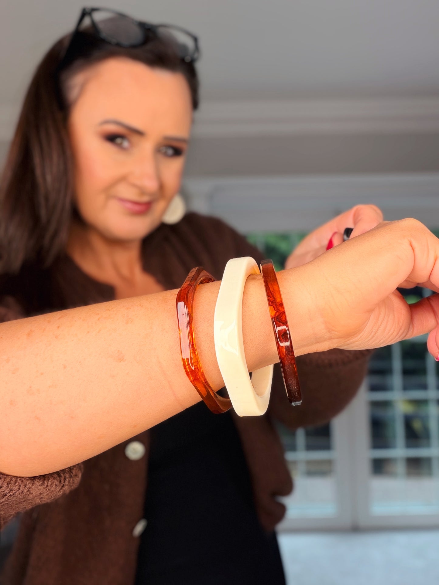 SET OF 3 RESIN BRACELETS