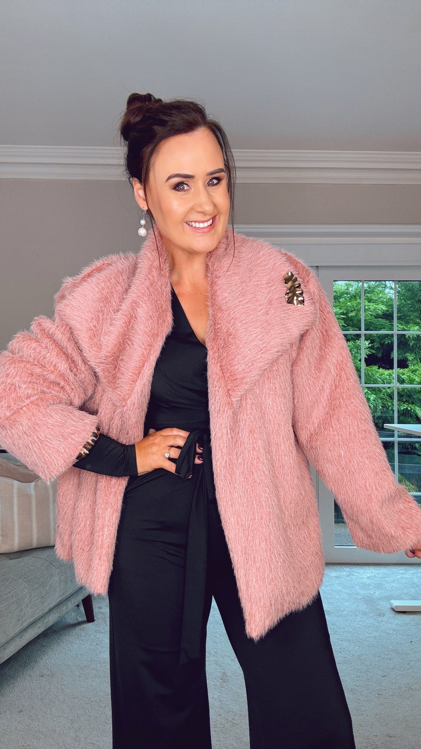 PINK FUR COAT