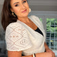 CREAM LACE BALERO TOP