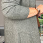KHAKI CASHMERE MIX LONG CARDIGAN