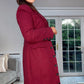 BURGUNDY LONG WINTER COAT