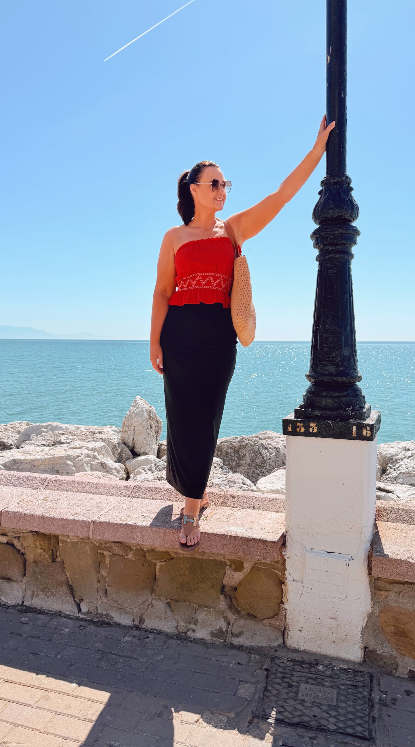 SENSS BLACK MAXI SKIRT