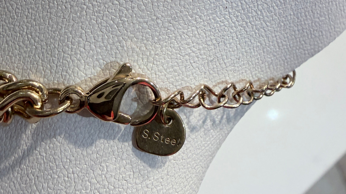 GOLD STAINLESS STEEL with Black Detail
