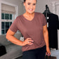 SENSS BROWN QUALITY BAMBOO T-SHIRT