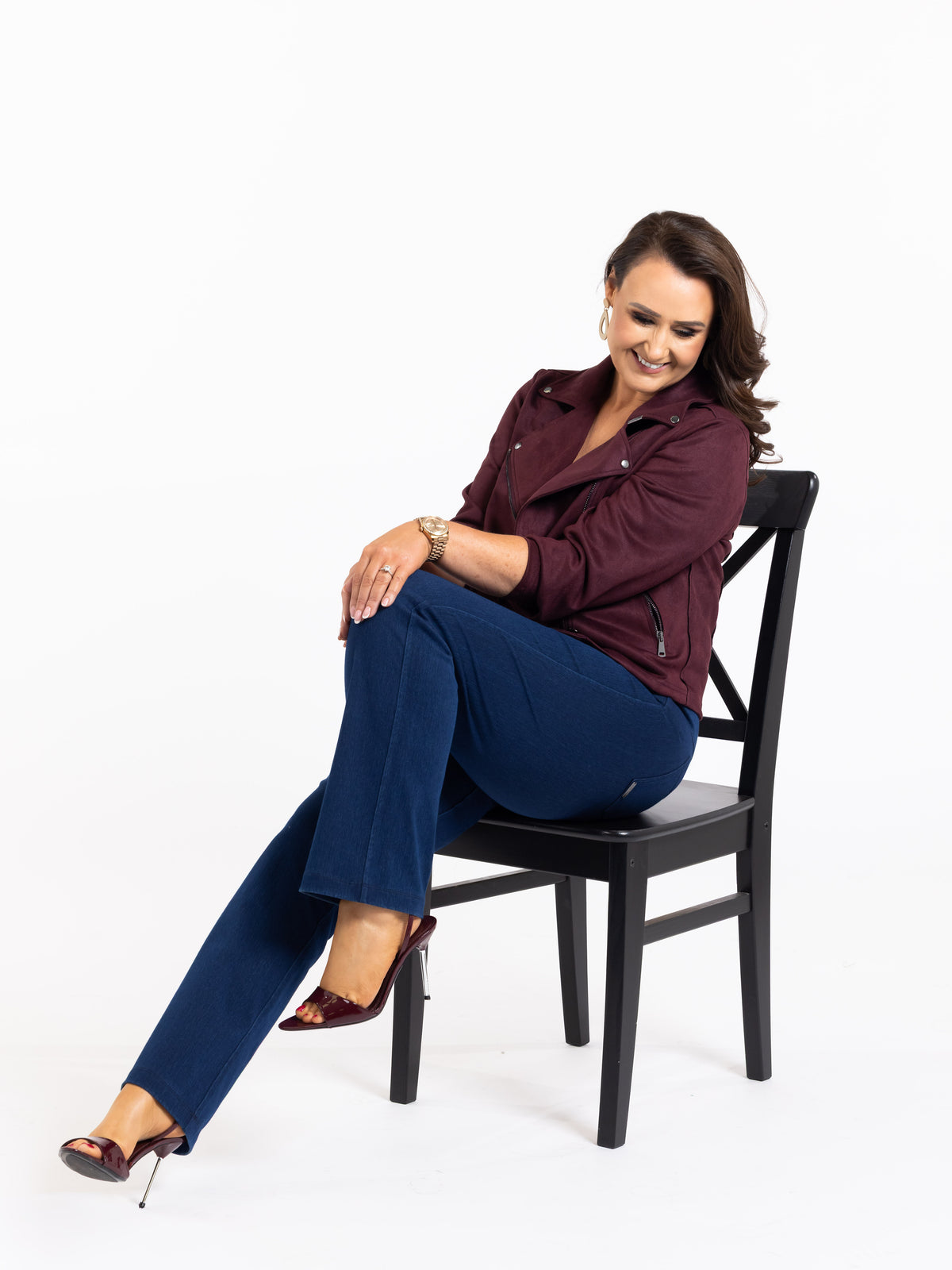 SENSS INDIGO Sculpting Straight Leg Jeans