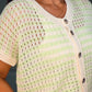 MINT GREEN STRIPE CARDIGAN
