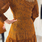 Rust Orange and black Girl In Mind Short Dress