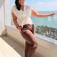 SENSS LIGHT WEIGHT SUMMER TROUSERS (BROWN)