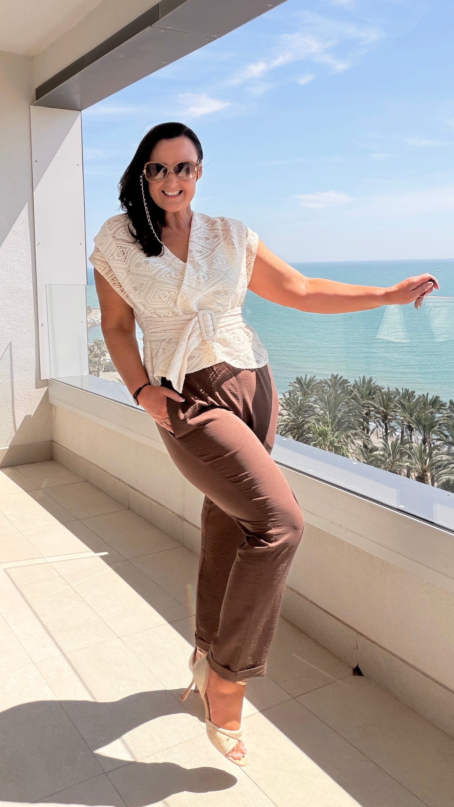 SENSS LIGHT WEIGHT SUMMER TROUSERS (BROWN)