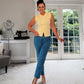 BUTTER YELLOW SLEEVELESS WAISTCOAT
