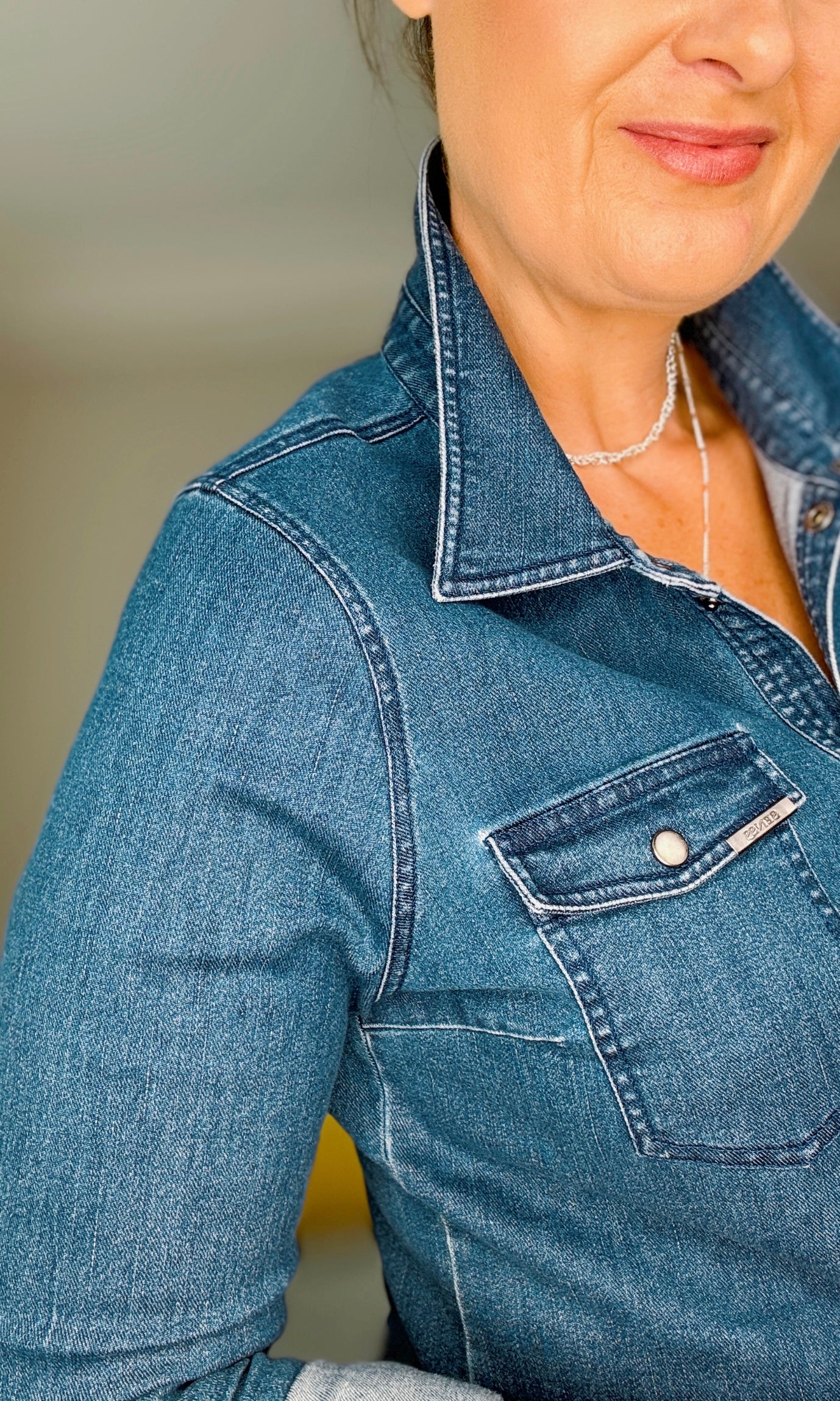 SENSS - THE TRADITIONAL INDIGO STRETCH DENIM SHIRT