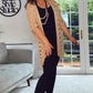 GOLD CROCHET MIDI CARDIGAN