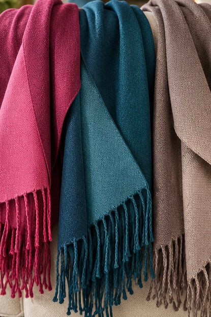 WOOL MIX DUAL TONE SCARF