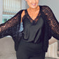 BLACK CROCHET CARDIGAN